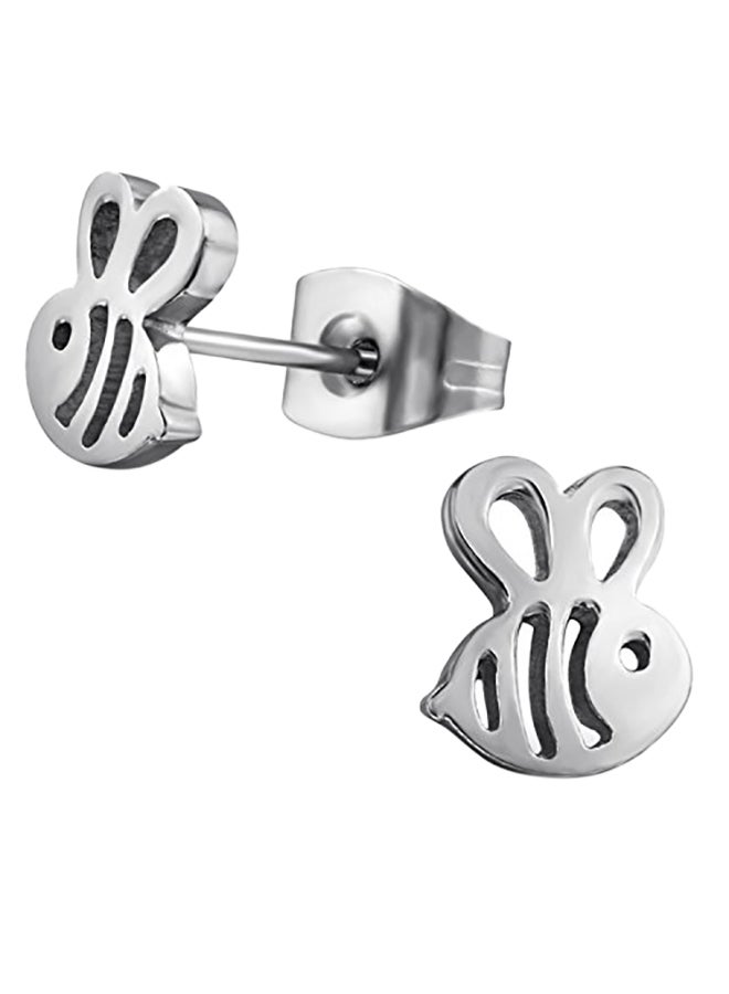 Comfort Zone Studios Tiny Honey Bumble Bee Stainless-Steel Stud Earrings - Image 1