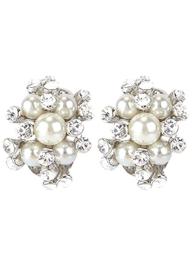 Cluster Pierced Alloy Stud Earrings - v1551168546/N21533064A_1