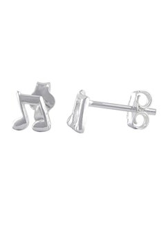 925 Sterling Silver Music Note Earrings