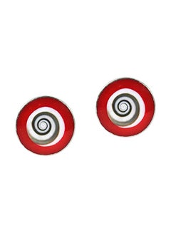 925 Sterling Silver Round Swirl Earrings