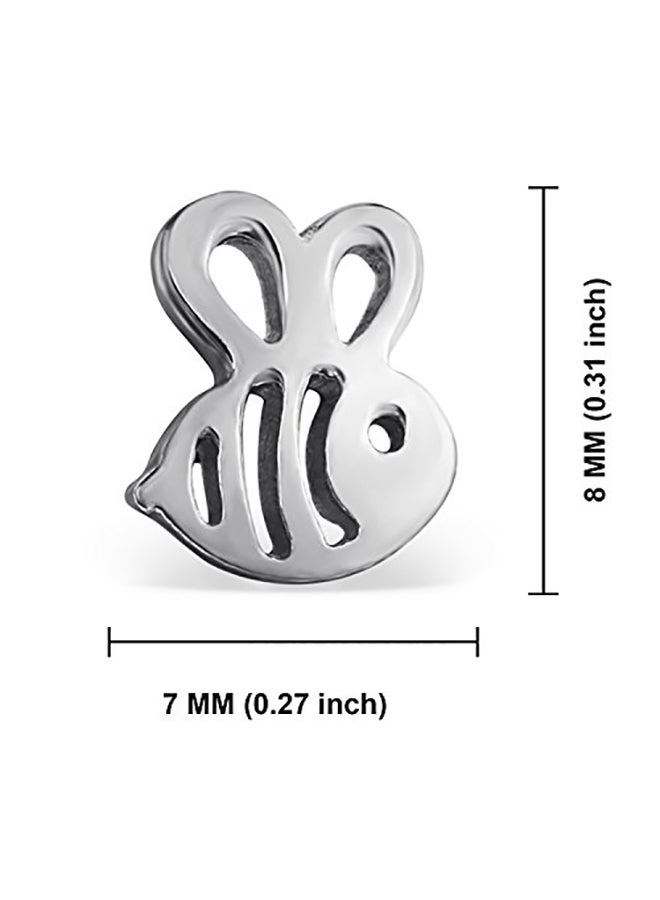 Comfort Zone Studios Tiny Honey Bumble Bee Stainless-Steel Stud Earrings - Image 2
