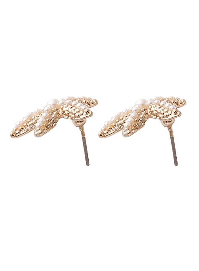 NOUMANDA Pearl Starfish Metal Studs - Image 2