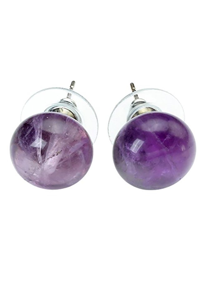 Jovivi 3 Pair Round Ball Stainless-Steel Stud Earrings  - Image 2
