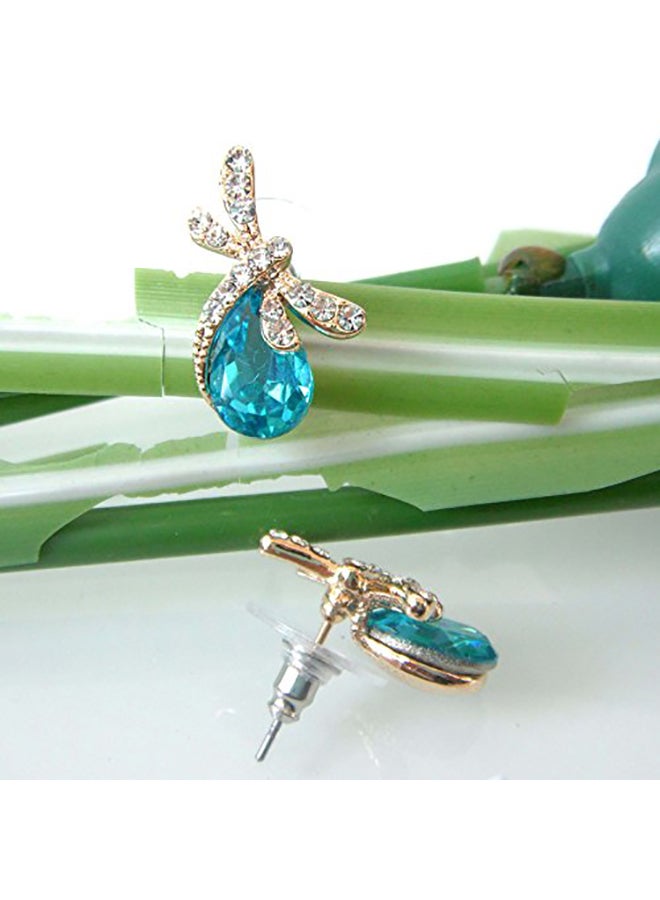 Navachi Dragonfly Alloy Stud Earrings - Image 3