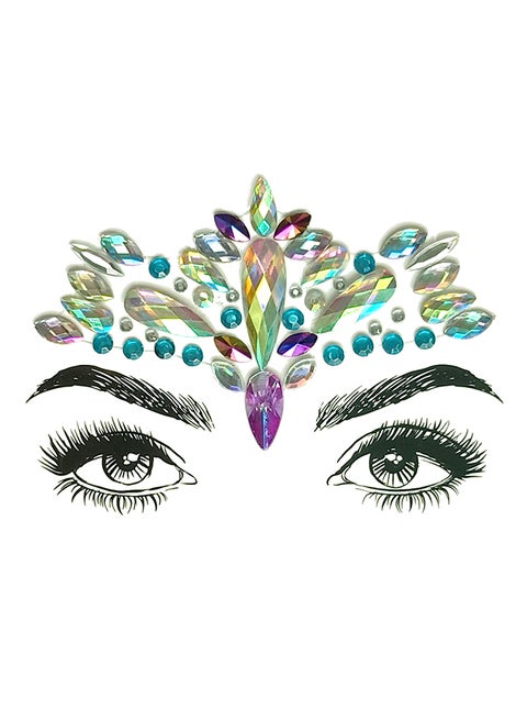 Temporary Tattoo Jewels Festival Party Body Glitter Stickers Multicolour