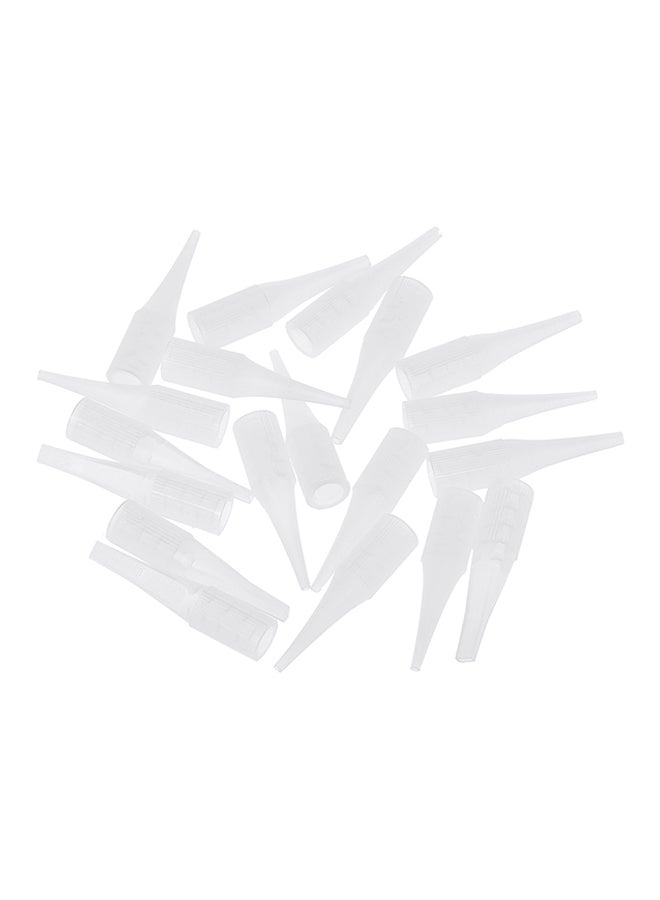 100-Piece Eyebrow Tattoo Needle Cap Multicolour - Image 1