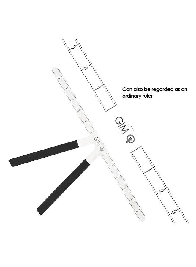 1-Piece Eyebrow Guide Positioning Ruler Permanent Measurement Tool Multicolour - Image 2