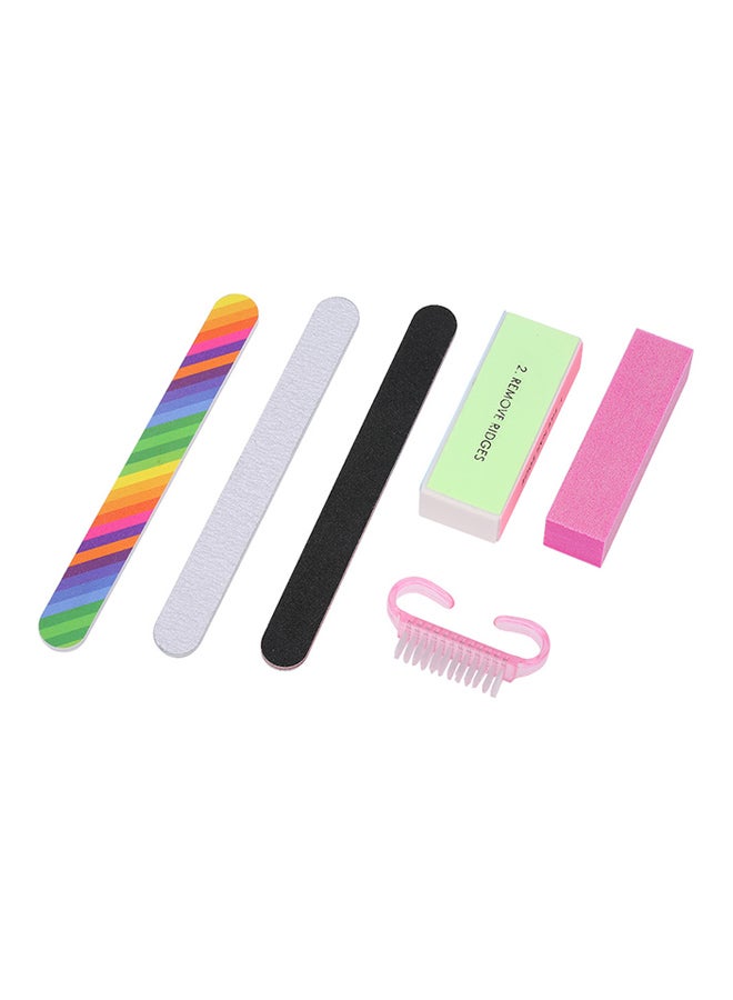 طقم لوحات أختام لتزيين الأظافر مكون من 6 قطع متعدد الألوان - Image 1