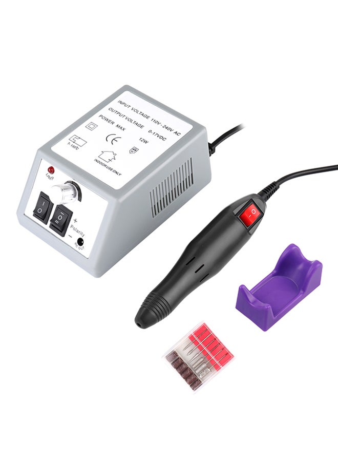 Generic Professional Electric Acrylic Nail Drill File Machine Kit Grey  - Image 1