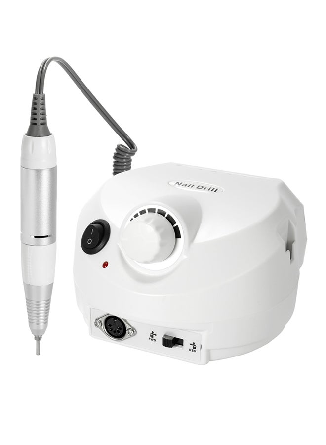 Generic Professional Electric Drill Machine With File Polisher Manicure Kits Nail Salon Tools White  - Image 2