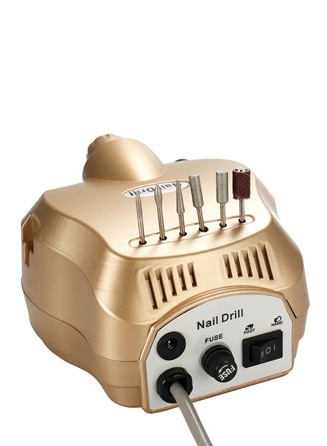 Generic Professional Electric Drill Machine File Polisher Manicure Kits Nail Salon Tools Gold  - Image 3
