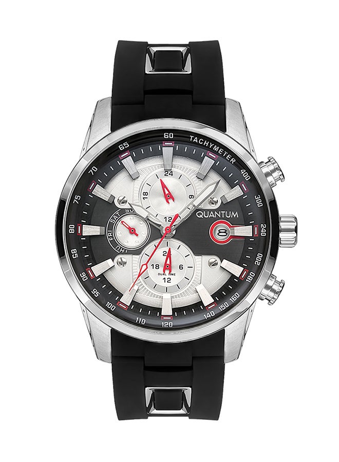 Quantum Men's Resin Chronograph Wrist Watch ADG678.331 