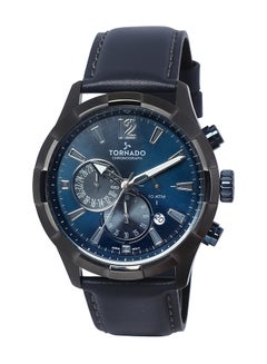 men Leather Chronograph Wrist Watch T8111-XLNN