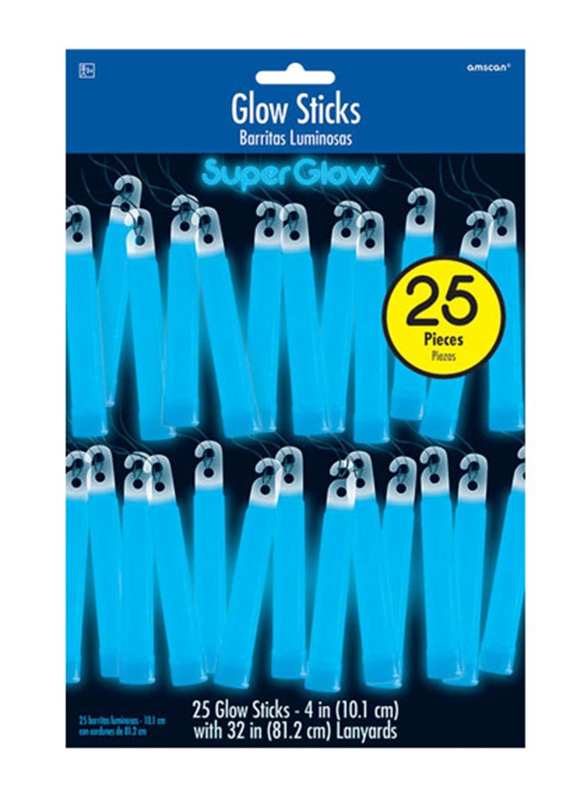 Amscan 25-Piece Super Glow Sticks 4inch