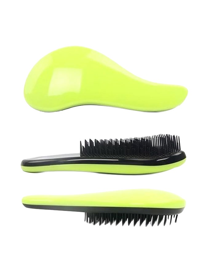 طقم استحمام من فرشاة شعر ومشط مكون من 3 قطع أصفر/أسود - Image 1