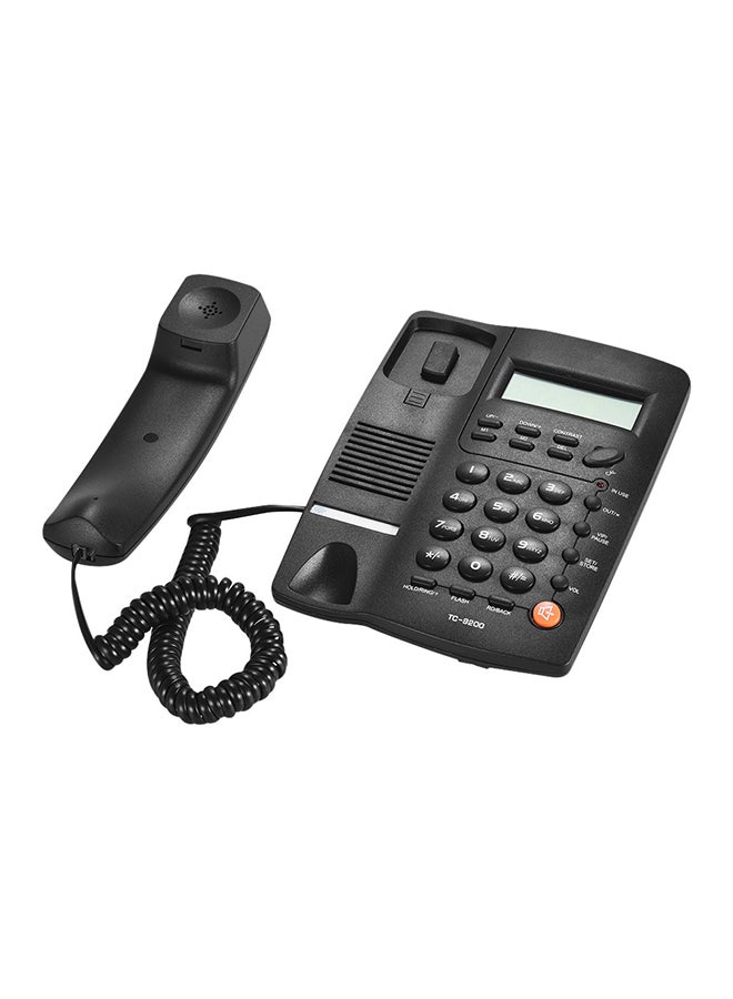 Desktop Corded Telephone Phone with LCD Display 20 x 15 x 6cm Black - Image 4