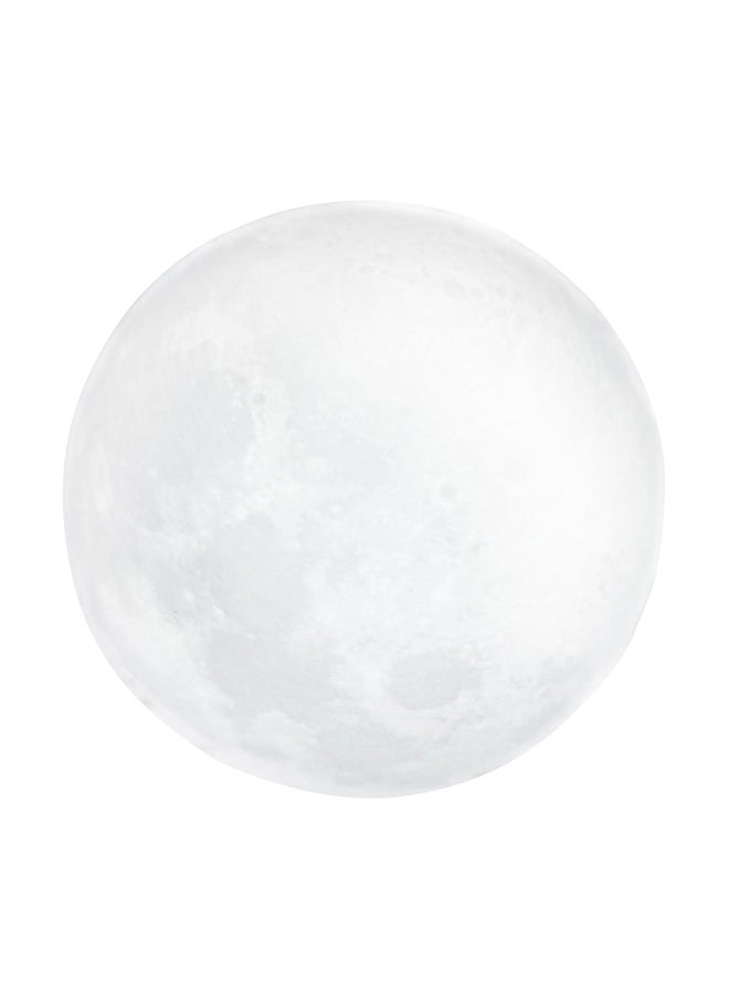 TOOARTS 3D Printed LED Moon Lamp White 18x18x18cm - Image 2