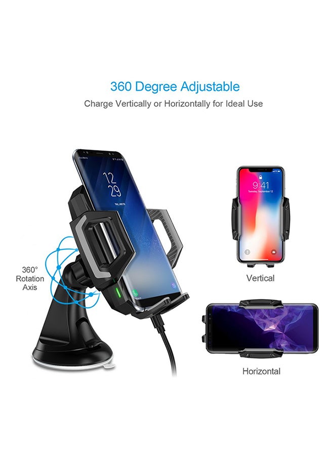 CHOETECH T521S Qi Wireless Phone Charging Stand Black  - Image 5