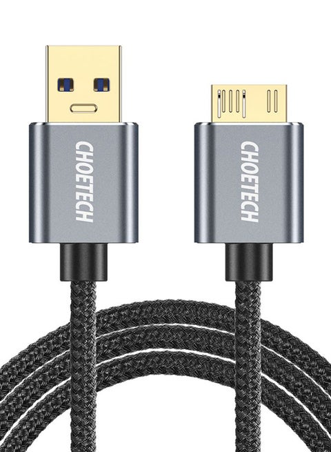 Micro USB 3.0 A Male To B Cable Black