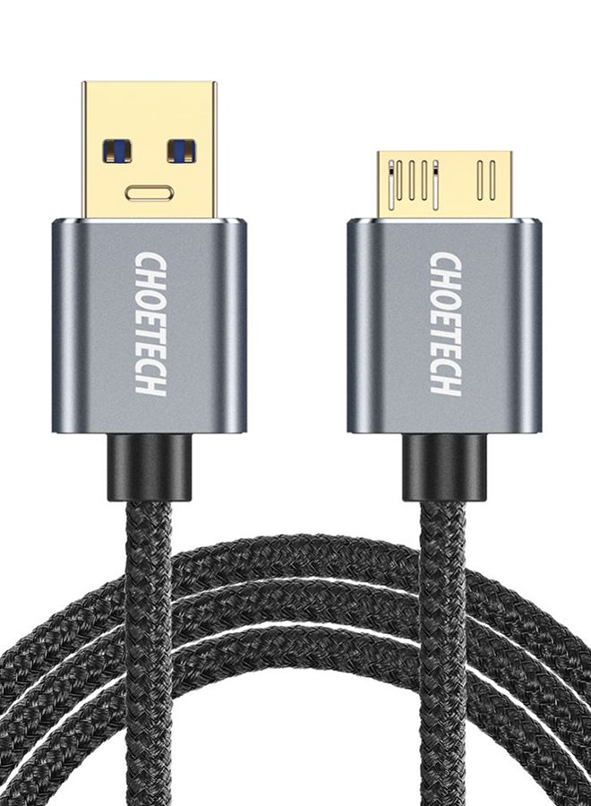 تشوتيك Micro USB 3.0 A Male To B Cable Black - Image 1