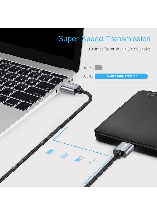 تشوتيك Micro USB 3.0 A Male To B Cable Black - Image 3