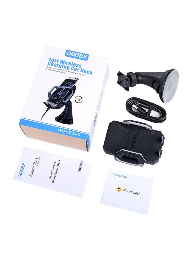 CHOETECH T521S Qi Wireless Phone Charging Stand Black  - Image 1