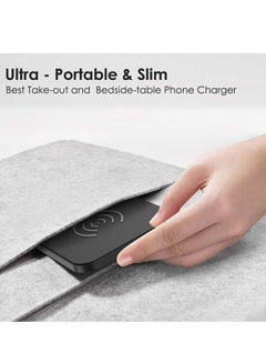 CHOETECH 10W Wireless Fast Charging Pad for Apple I Phone 13/12 Series & Qi Enable Smartphones Black  - Image 4