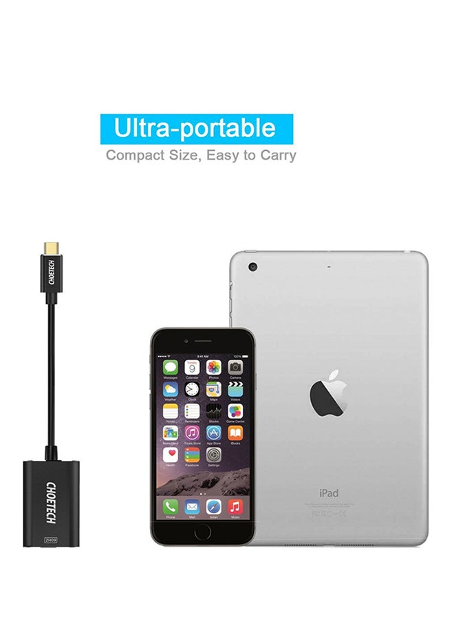 CHOETECH Usb C To HDMI Adapterx For 2017/ 2016 Macbook Pro Black - Image 4