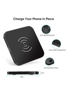 CHOETECH 10W Wireless Fast Charging Pad for Apple I Phone 13/12 Series & Qi Enable Smartphones Black  - Image 2