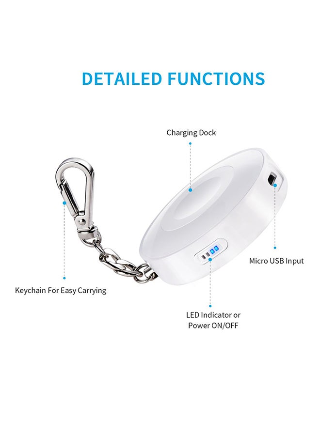 CHOETECH Wireless Portable Charger 900mAh With Keychain Black - Image 2