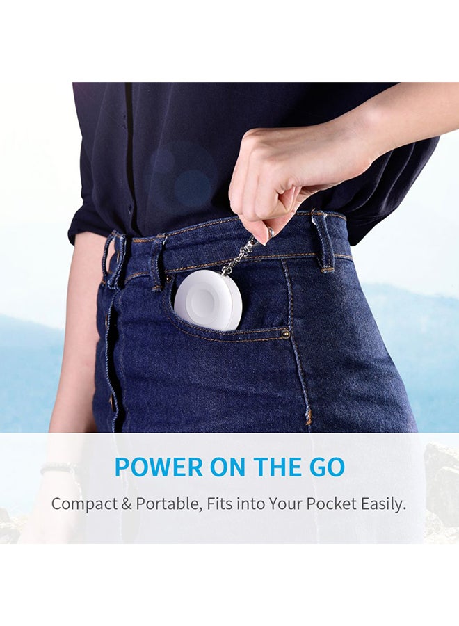 CHOETECH Wireless Portable Charger 900mAh With Keychain Black - Image 3