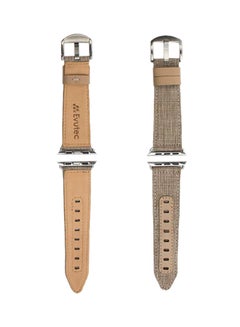 EVUTEC Replacement Strap For Northill Series Apple Watch 44mm / 42mm Tweed/Tan  - Image 1