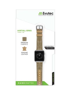 EVUTEC Replacement Strap For Northill Series Apple Watch 44mm / 42mm Tweed/Tan  - Image 5
