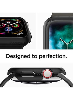 Spigen Thin Fit Protective Case Cover For Apple Watch Series 4/5 40mm Black  - Image 3
