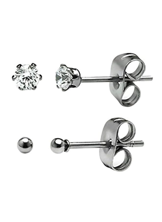 Silverline Jewelry - Stainless-Steel Stud Earrings - Image 1