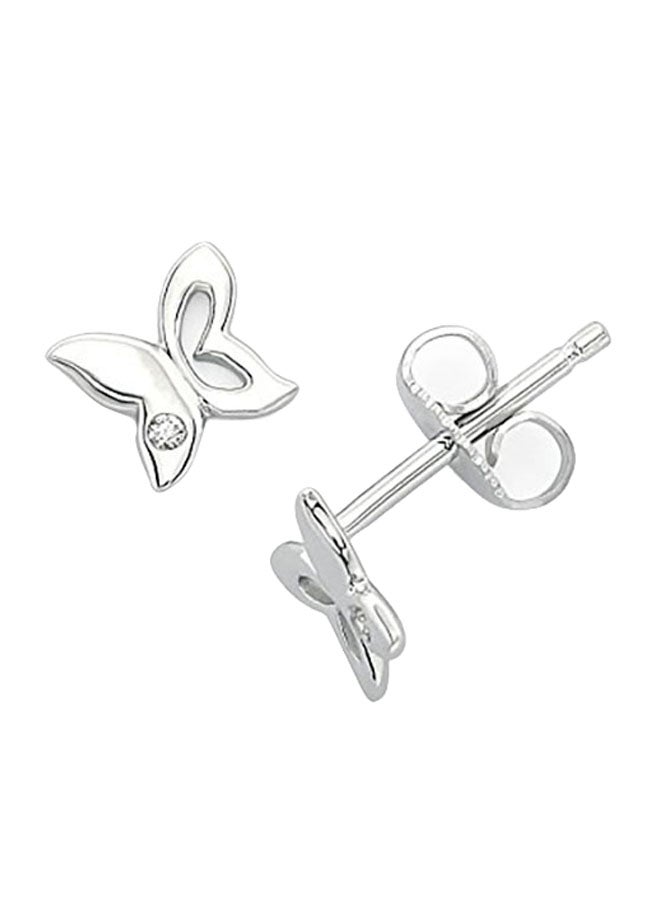 Little Diva Diamonds - 925 Sterling Silver Stud Earrings - Image 1