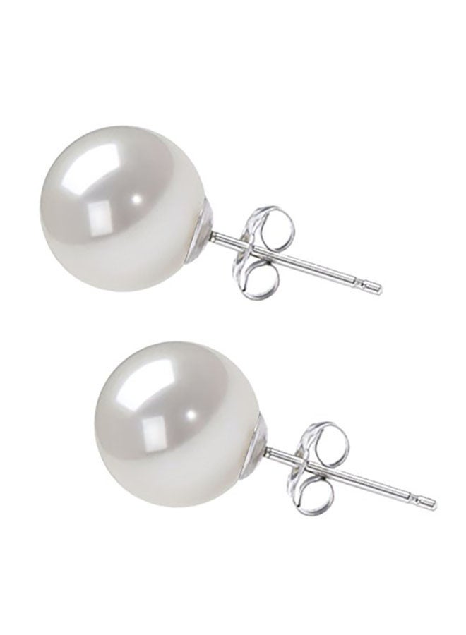 Orien Jewelry - 925 Sterling Silver Pearl Fashion Earrings - Image 1