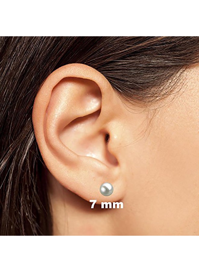 Orien Jewelry - 925 Sterling Silver Pearl Fashion Earrings - Image 1