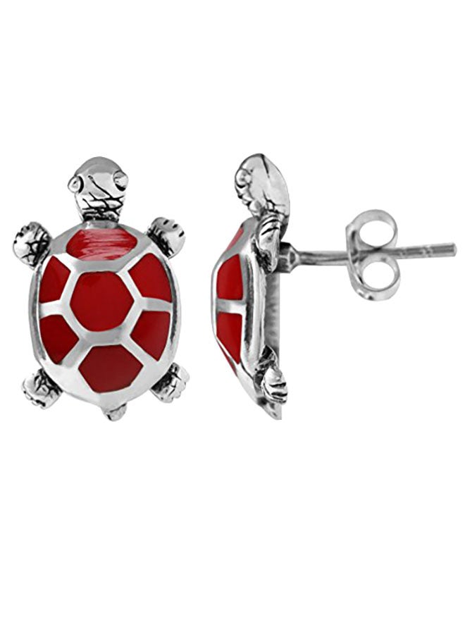 Silvershake - 925 Sterling Silver Stud Earrings - Image 1