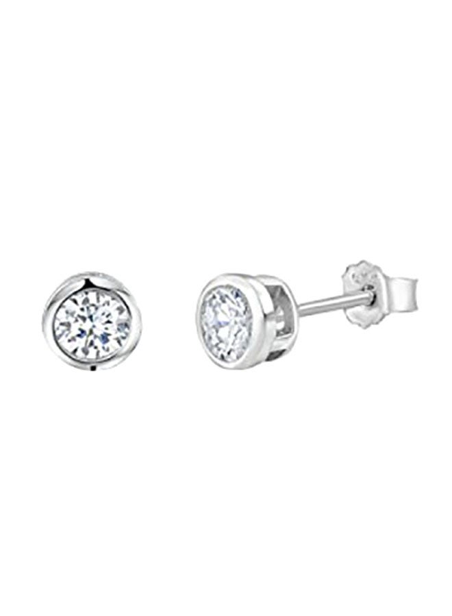 Massete - 925 Sterling Silver Stud Earrings - Image 1