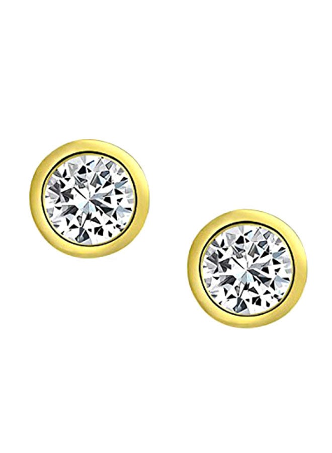 بلينج جولري أقراط كبس مصنوعة من الفضة الإسترليني عيار 925 - Image 1