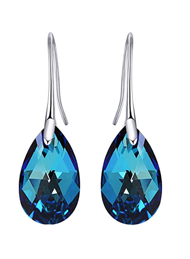 Ginasy - 925 Sterling Silver Swarovski Dangle Earrings - Image 1