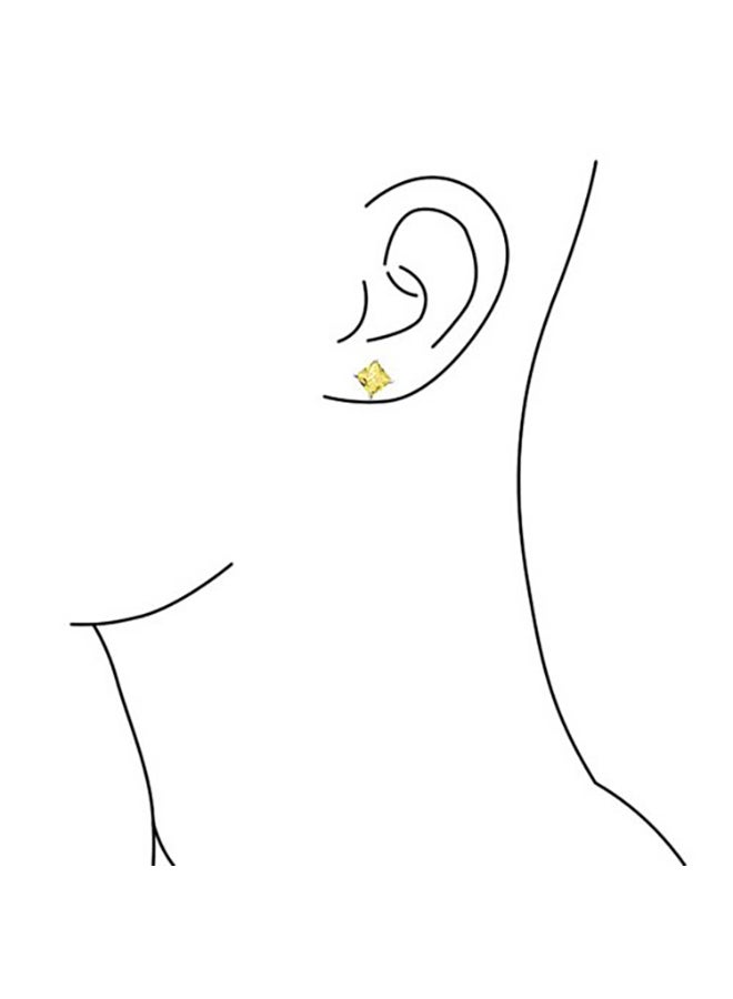 925 Sterling Silver Topaz Stud Earrings