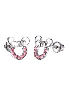 Stainless-Steel Zircon Stud Earrings