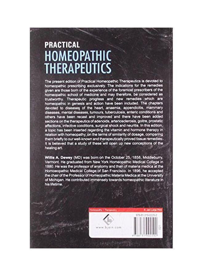 Practical Homoeopathic Therapeutics Paperback English by W.A.Dewey - 30 Jun 2003  - Image 2