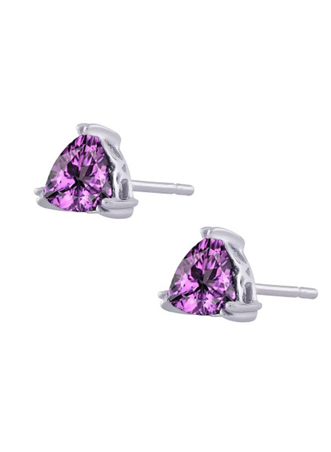 KATARINA Natural Amethyst Sterling Silver Earrings  - Image 3