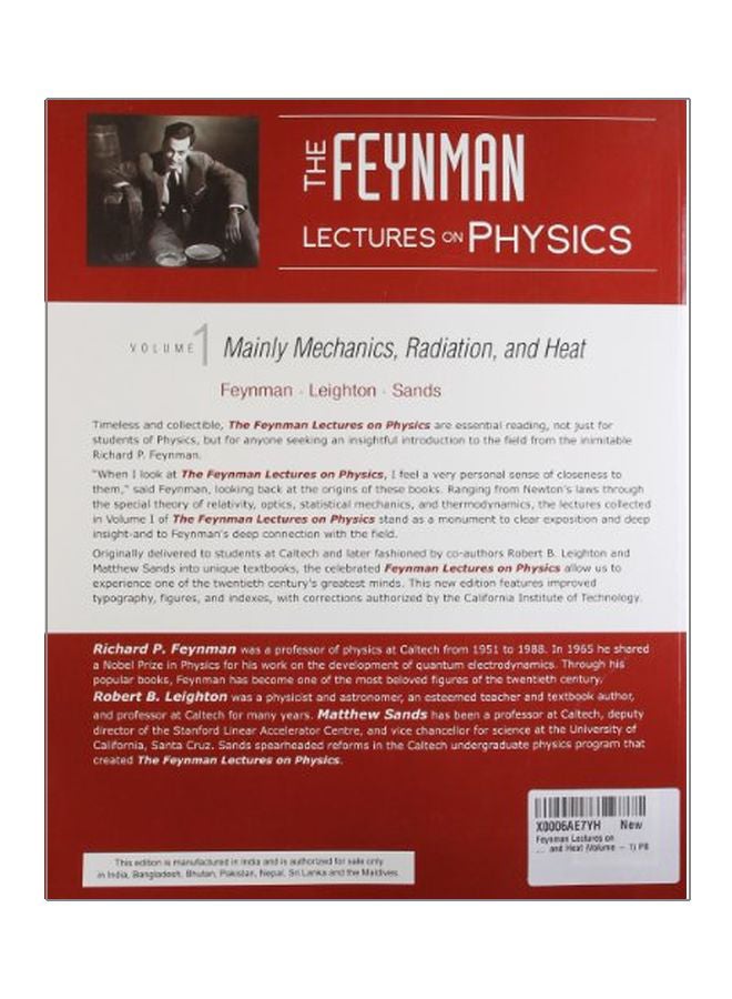 The Feynman Lectures On Physics, Volume I: Mainly Mechanics, Radiation And Heat paperback english - 01 Jan 2012  - Image 2