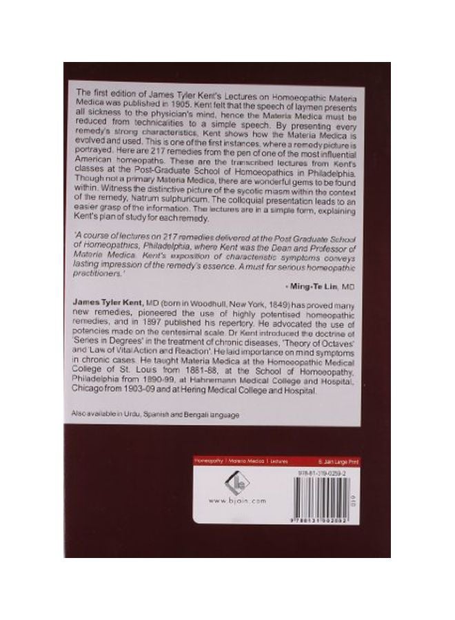 Lectures On Homoeopathic Materia Medica hardcover english - 30 Jun 1998  - Image 2