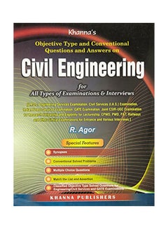 Objective Type And Conventional Questions And Answers On Civil Engineering Paperback English by R. Agor