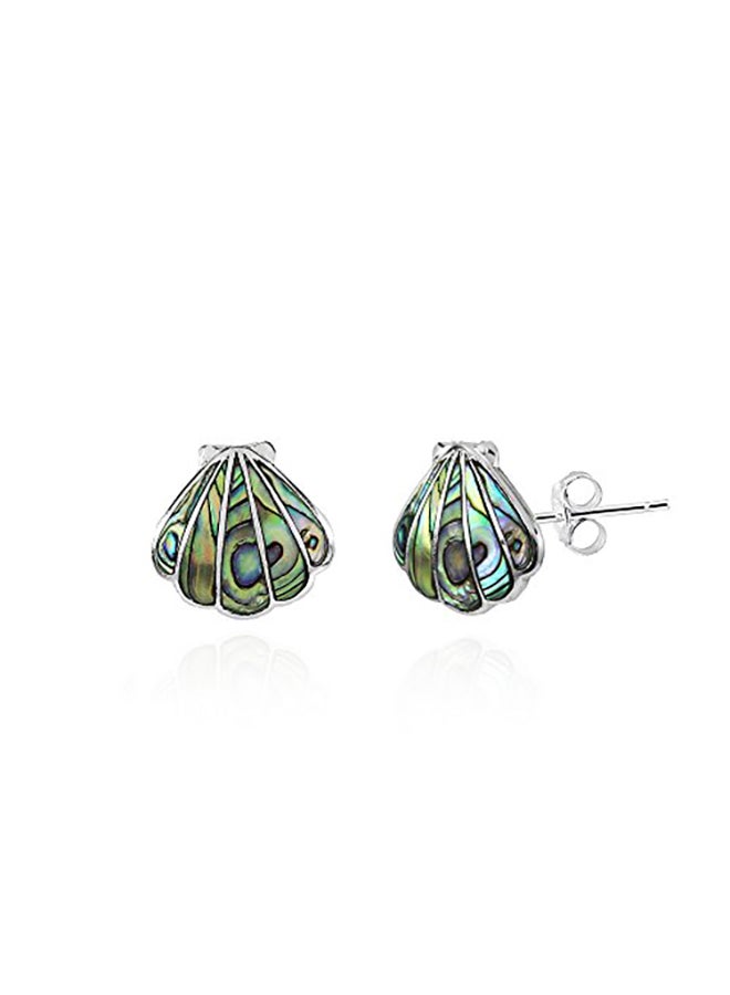 Abalone Seashell Sterling Silver Earrings - v1551189892/N21530997A_2